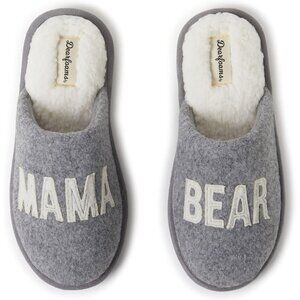 Women's Gifts For Mom Cute Cozy Mothers Day Mama Bear Slipper With Rubber Sole